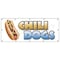 Signmission CHILI DOGS BANNER SIGN hot dog cart stand signs franks dogs wiener B-120 Chili Dogs - alternate 1